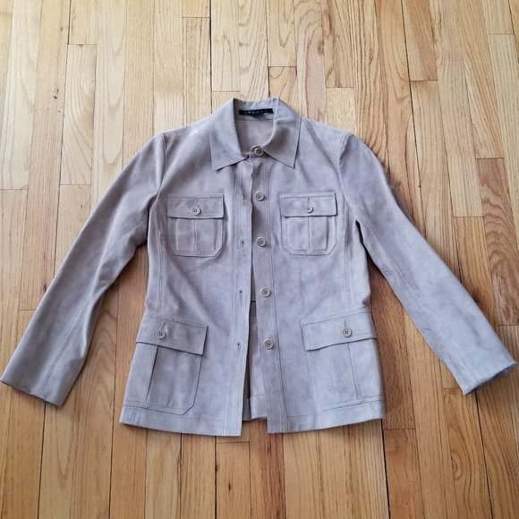 Theory Leather/suede Jacket Size P